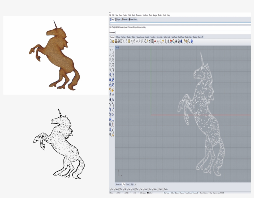First I Tried Drawing The Model Of It In Rhino And - Pegasus Silhouette, transparent png #4988565