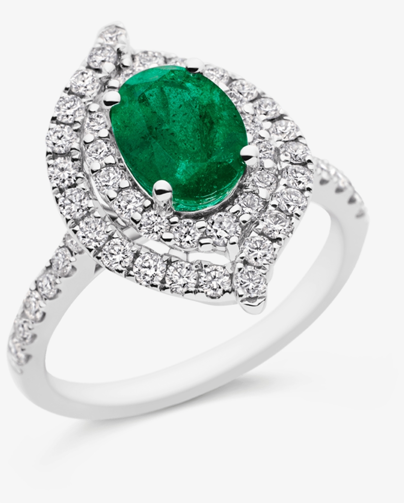 Photo Of Diamond And Emerald Ring - Pre-engagement Ring, transparent png #4989311