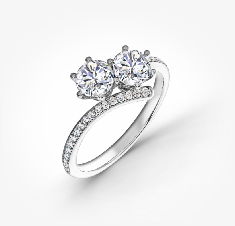 Ever Us™ Two Stone Diamond Ring - Ever Us 1/2 Ctw Two Diamond Ring, Featuring Forevermark, transparent png #4989376