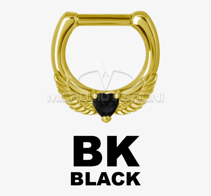 Zircon Steel Jewelled Septum Clicker With Cubic Zirconia - Surgical Stainless Steel, transparent png #4989744
