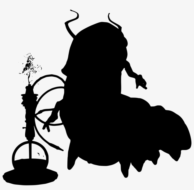 Download Png - Alice In Wonderland Caterpillar Silhouette - Free Transparen...