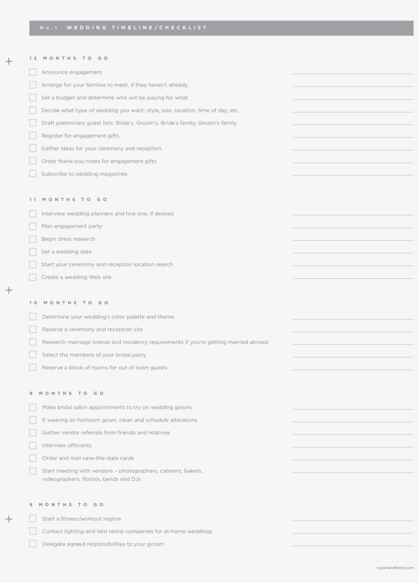 Blank Wedding Day Timeline Sample Main Image Download - Instructions For Life, transparent png #4991564