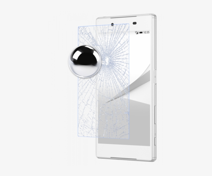 Swiss Tempered Glass Huawei Y6 - Broken Glass 2 Black Sticker, transparent png #4991975
