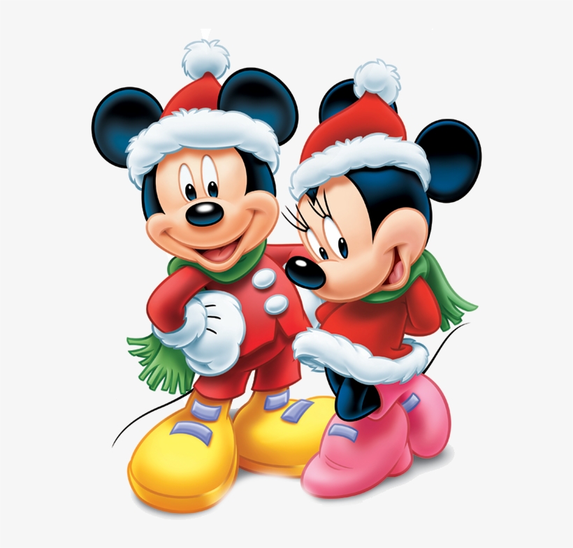 ༺♛ Christine Staniforth ♛༻ - Mickey Mouse And Minnie Mouse Christmas, transparent png #4992097