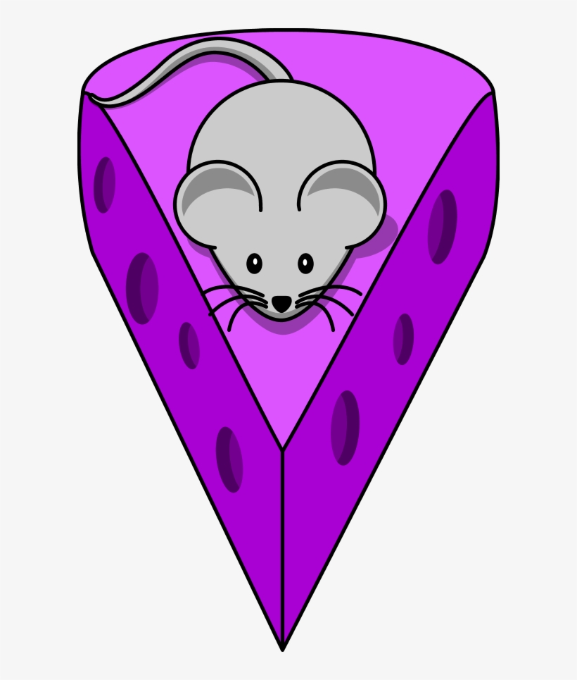 Cartoon On Top Of A Cheese Clip - Cartoon Mouse, transparent png #4992424
