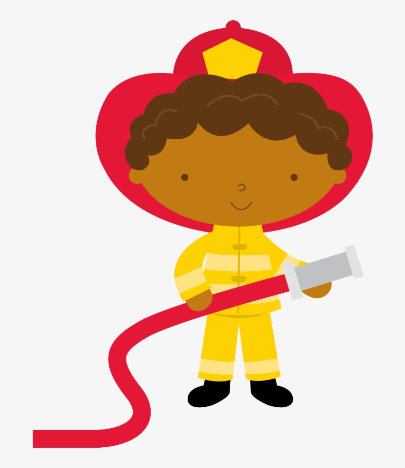 Bombeiros E Polícia - Bombero Minus Clipart, transparent png #4992683
