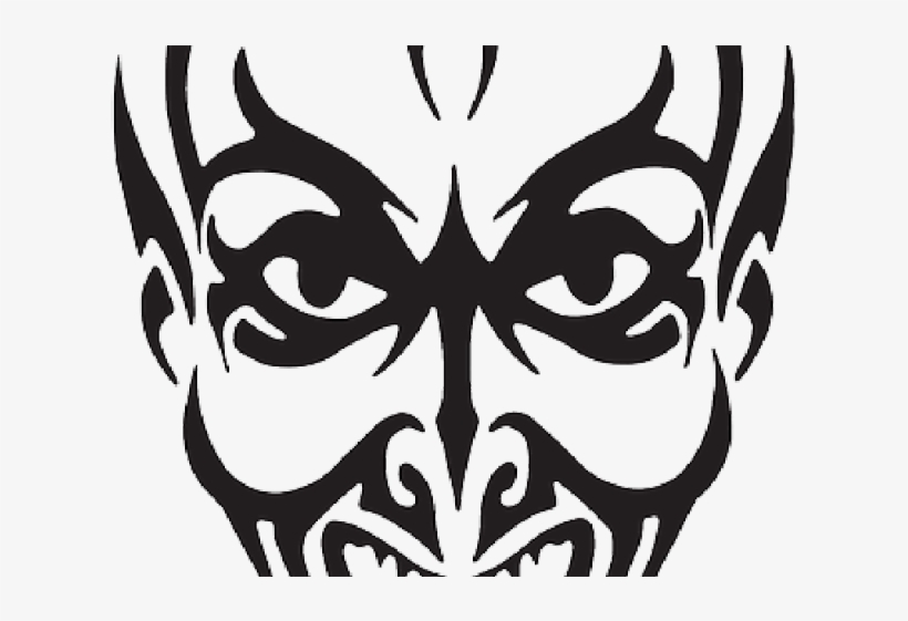 Demon Clipart Black And White - Black And White Devil Cartoon Png, transparent png #4992749