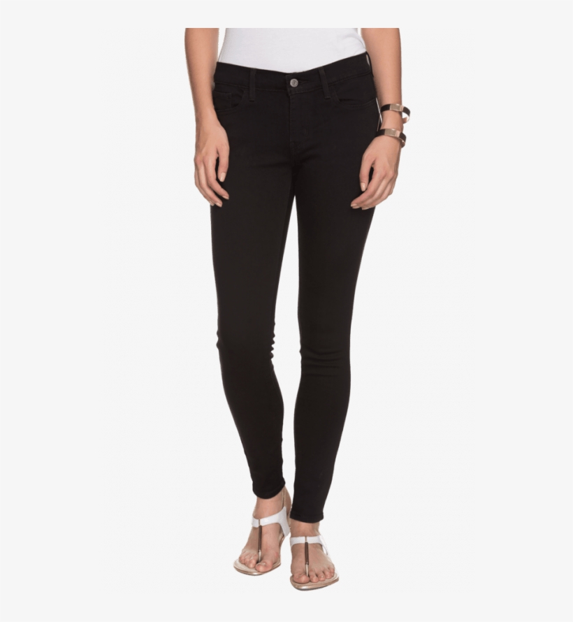 Levis Womens Medium Rise Skinny Fit Denims - Gap Slim City Crop Pants, transparent png #4992855