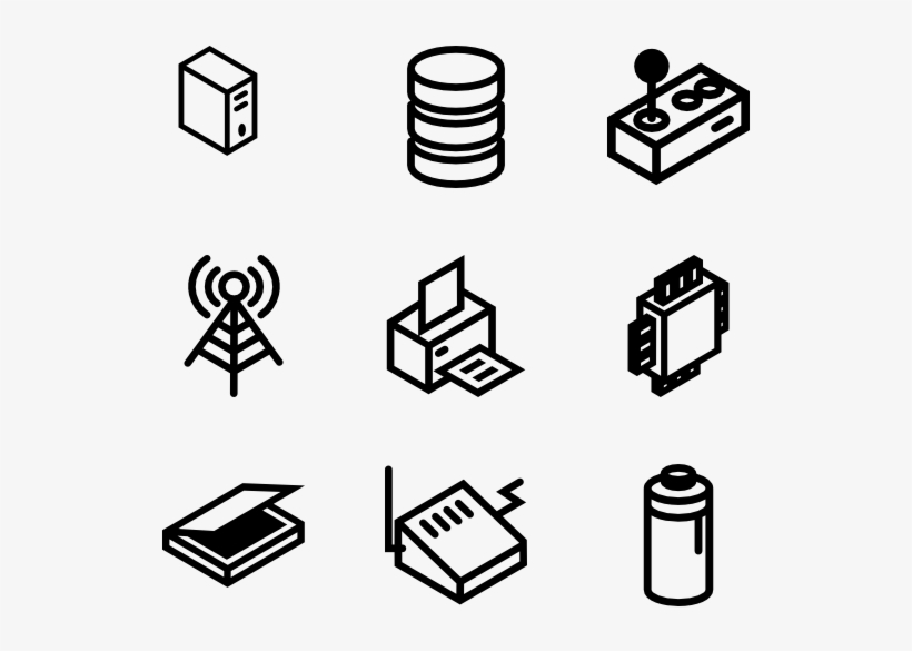 Isometric Devices Lineal - Stock Illustration, transparent png #4993106