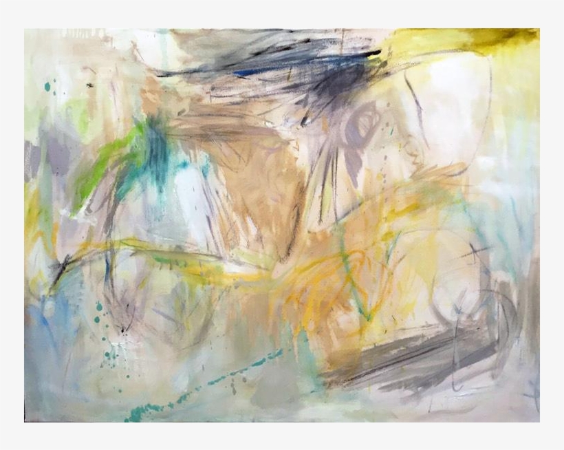 Large Abstract Oil Painting By Trixie Pitts - Watercolor Paint, transparent png #4994113