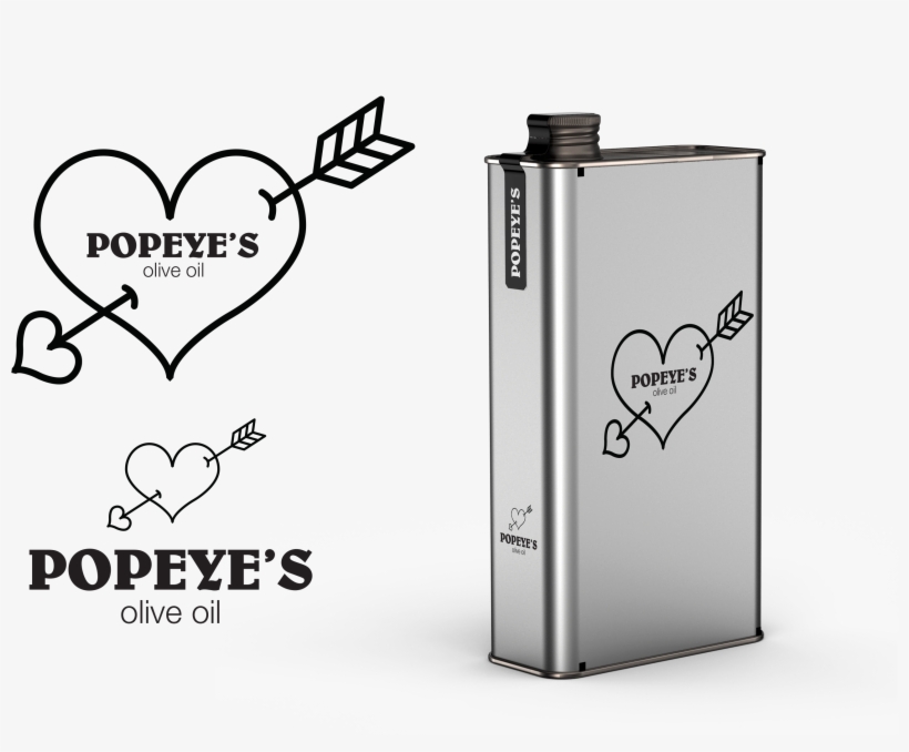 Popeye's Olive Oil - Kalp Içinde Ok Resmi, transparent png #4994881