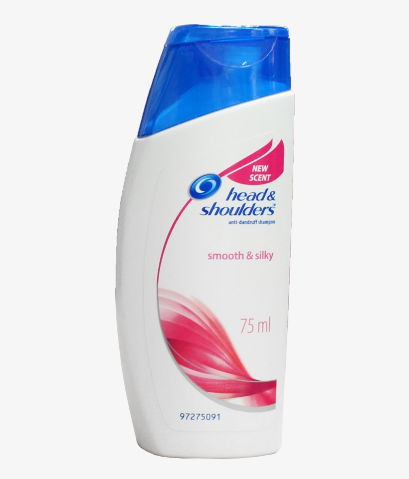 Head And Shoulders Smooth And Silky Shampoo 75ml - Head & Shoulders Smooth & Silky Anti-dandruff, transparent png #4995734