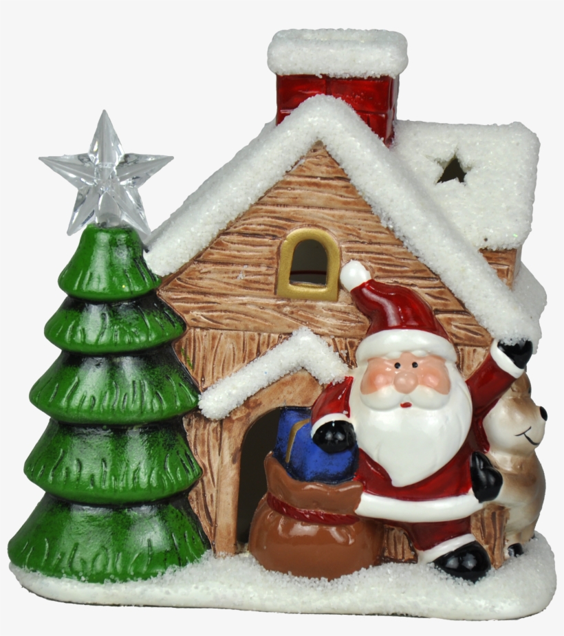Linha - Casinha De Papai Noel De Enfeite, transparent png #4995789