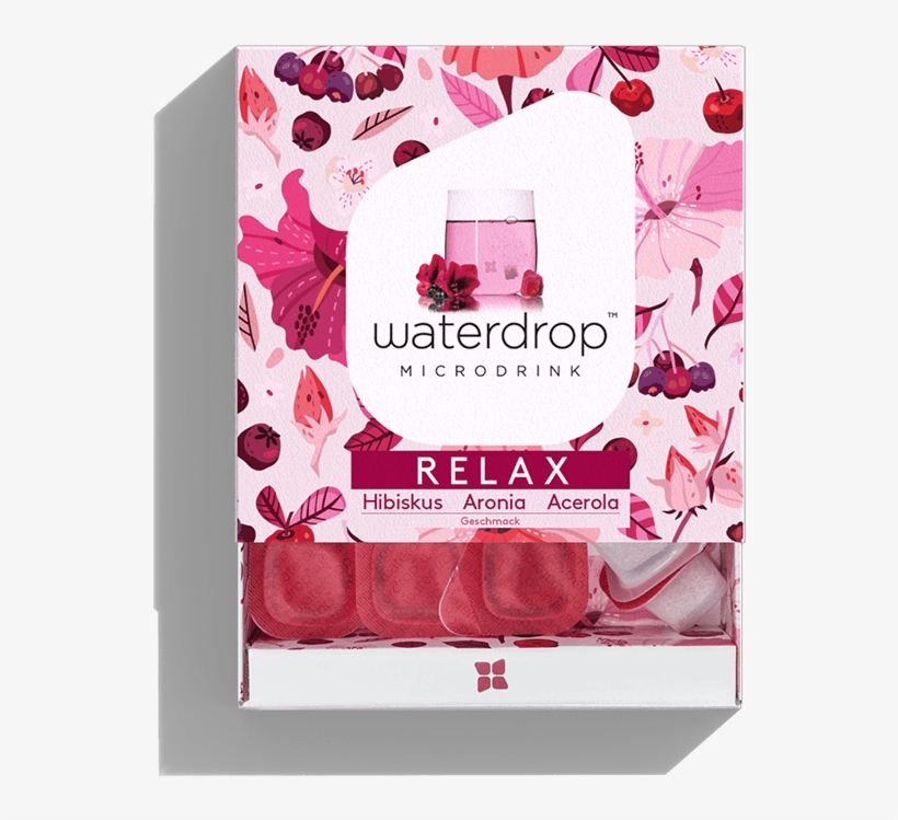 Relax - 12 Pack - Waterdrop Microdrink, transparent png #4996269