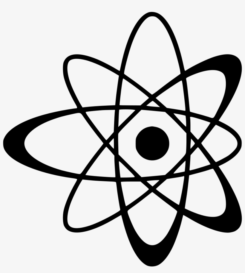 Atom Symbol Comments - Black And White Atom, transparent png #4996576