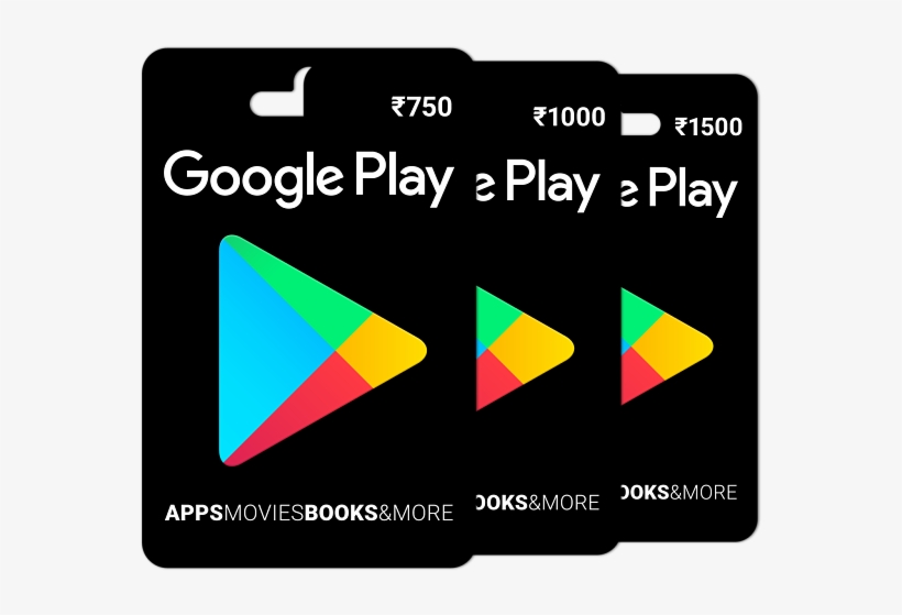 Google Play Gift Card Rs - Google Play Card Png, transparent png #4996737