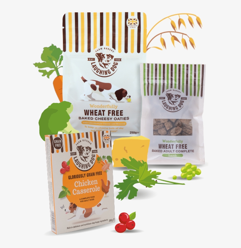 Wheat Free - Fold Hill Foods Laughing Dog Wheat Free Cheesy Oaties, transparent png #4996792