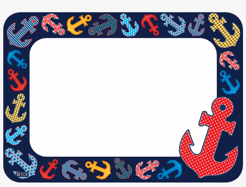 Tcr5491 Anchors Name Tags labels Image Nautical Name Tags Free 