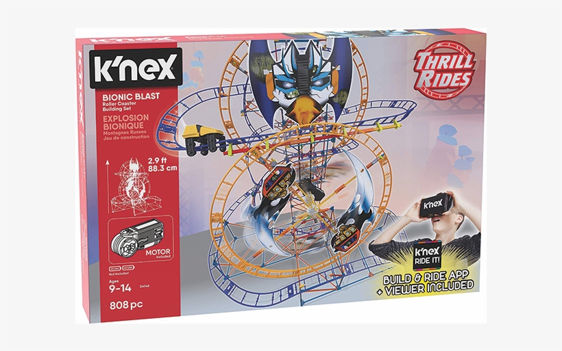 Bionic Blast Roller Coaster Building Set, transparent png #4996895