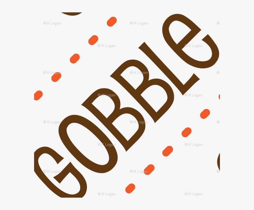 Thanksgiving Turkey Gobble Gobble Thanksgiving Pattern - Thanksgiving, transparent png #4997280