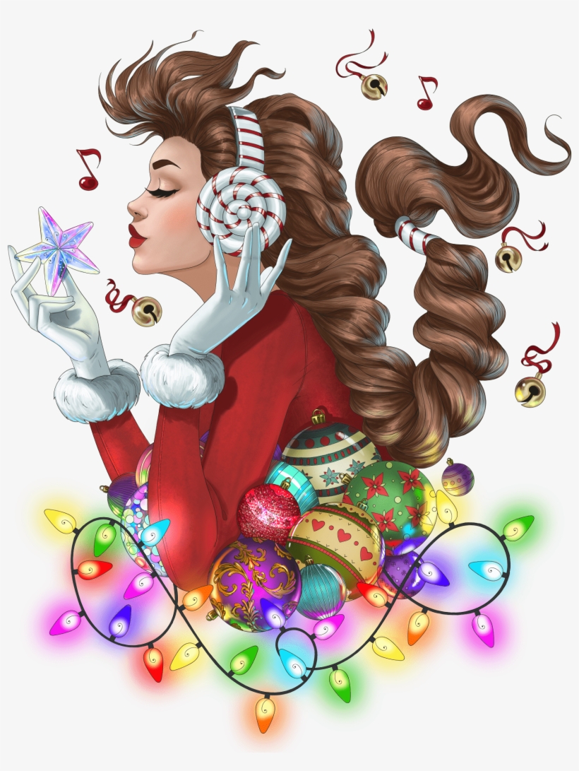 Free Adult Coloring Page - Christmas Day, transparent png #4998188