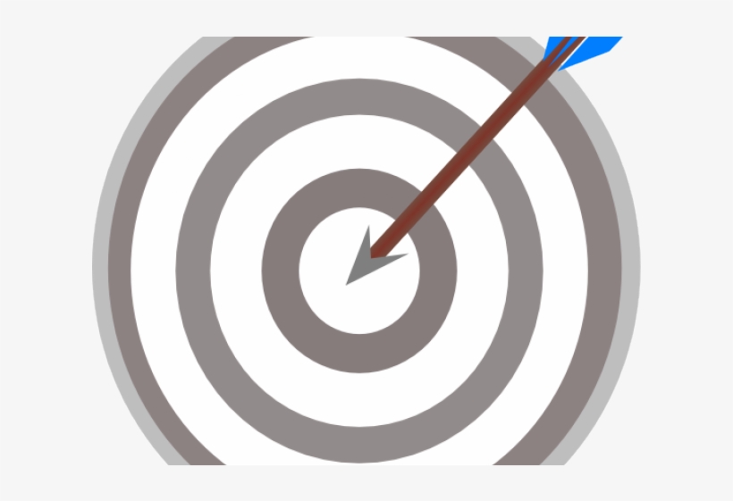 Target Clipart Grey - Dart Bullseye, transparent png #4998465