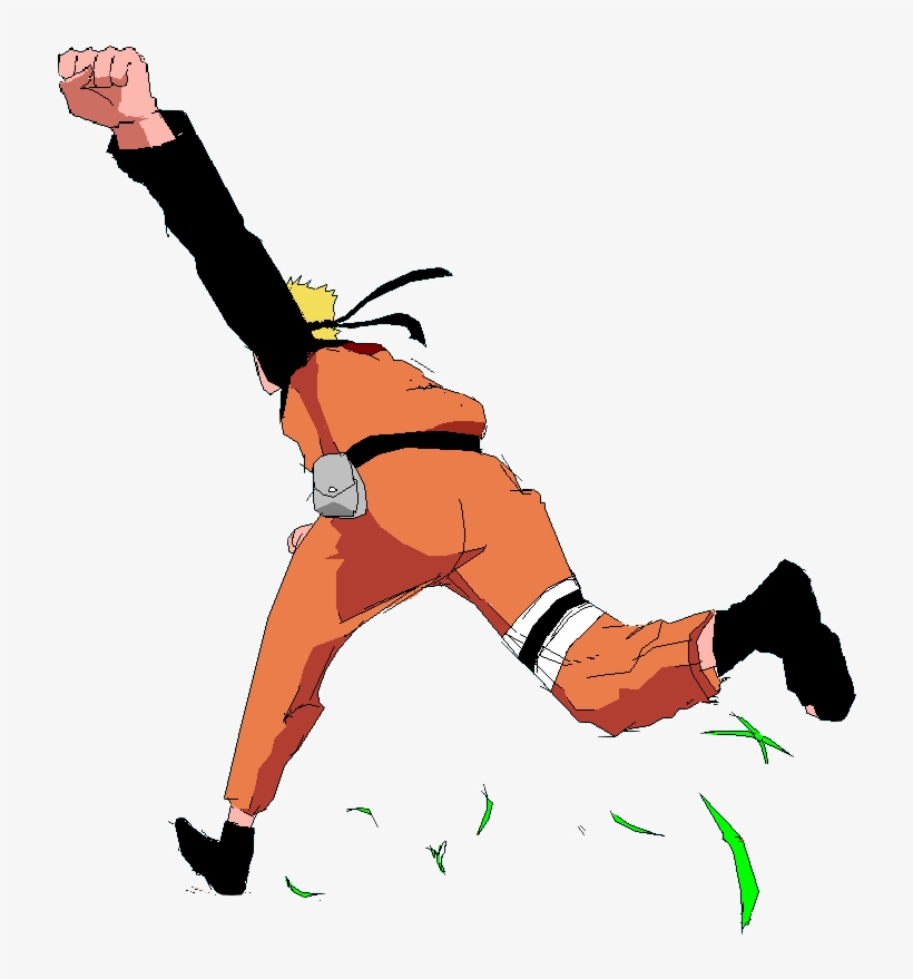 Busy Run By Curtzreagan - Naruto Running No Background, transparent png #4999330
