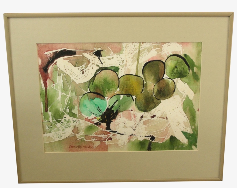 Colorful Abstract Watercolor Painting By Noreen Ramsbacher - Picture Frame, transparent png #50033