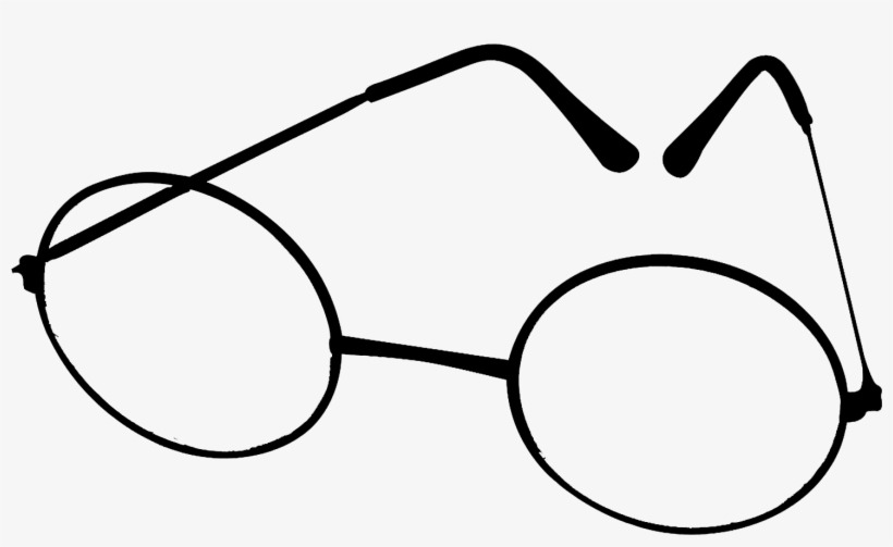 Drawn Spectacles Transparent - Harry Potter Glasses, transparent png #50183