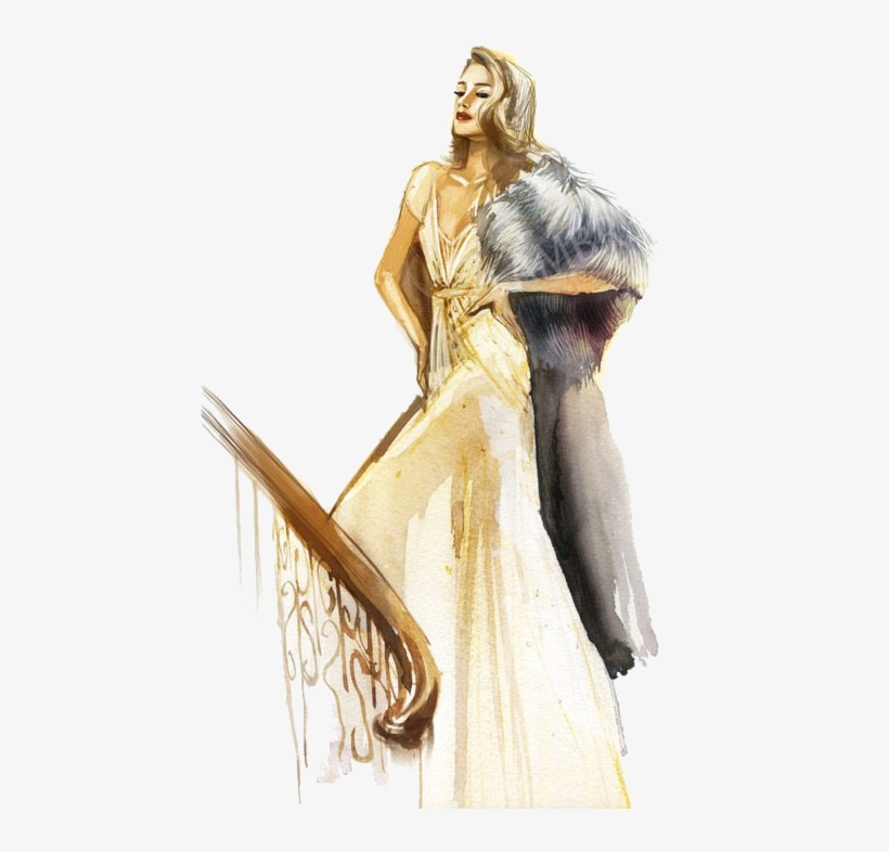 Watercolor Painting Drawing Fashion Illustration - Ламбре 8, transparent png #50188