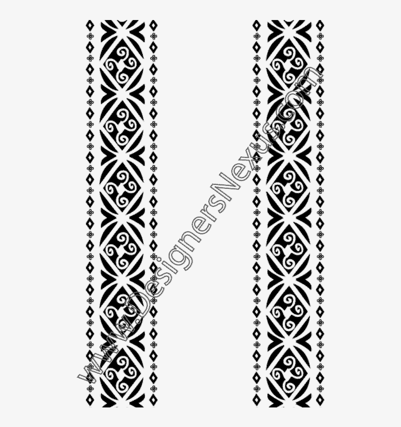 Border Fashion Cliparts - Border Ornament Design Png, transparent png #50189