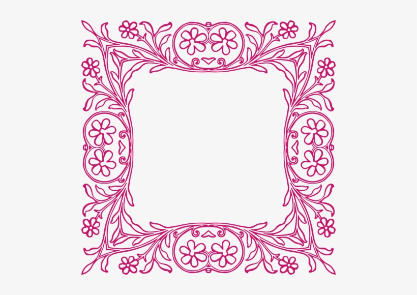 Flower Border Png Transparent Image - Marco De Foto Vintage Vector Png, transparent png #50288