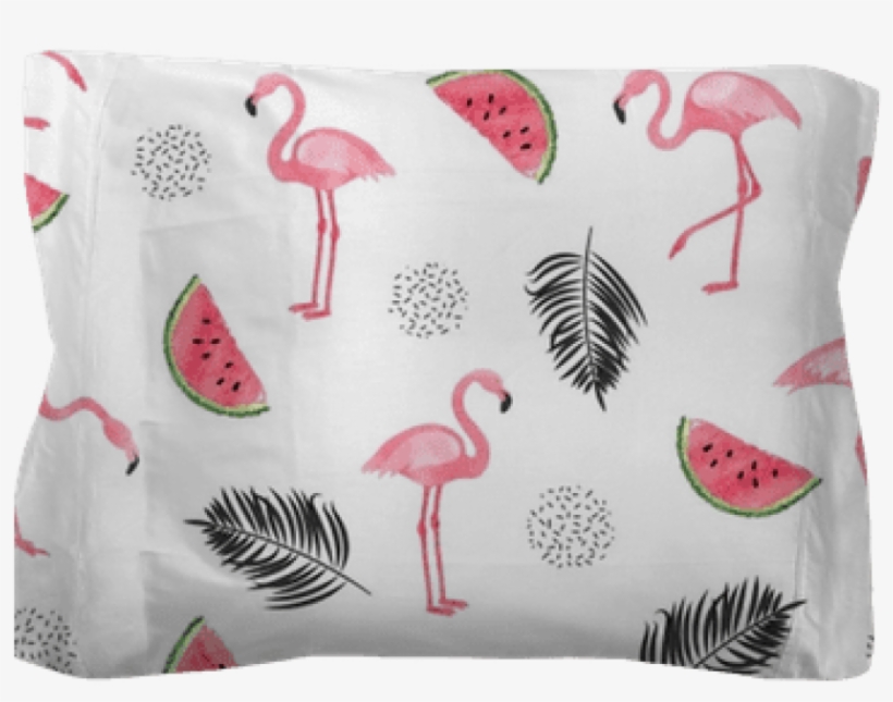 Seamless Tropical Trendy Pattern With Watercolor Flamingos, - Pattern Background Flamingo Tropical, transparent png #50523
