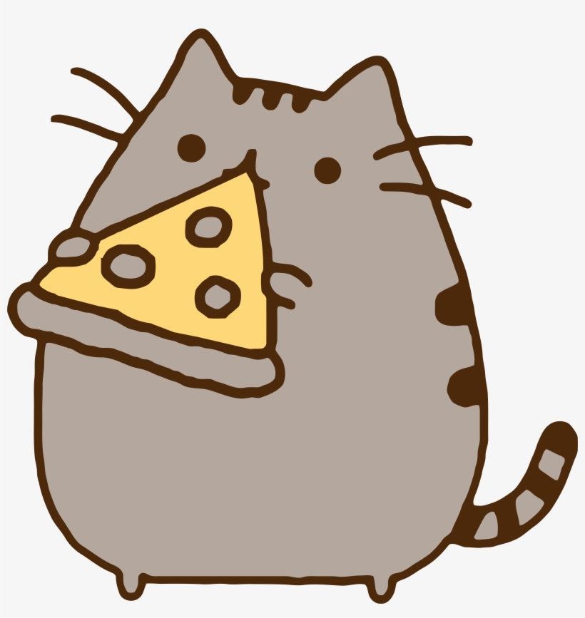 Clipart Pizza Png Clipart - Pusheen Eating Pizza, transparent png #50650