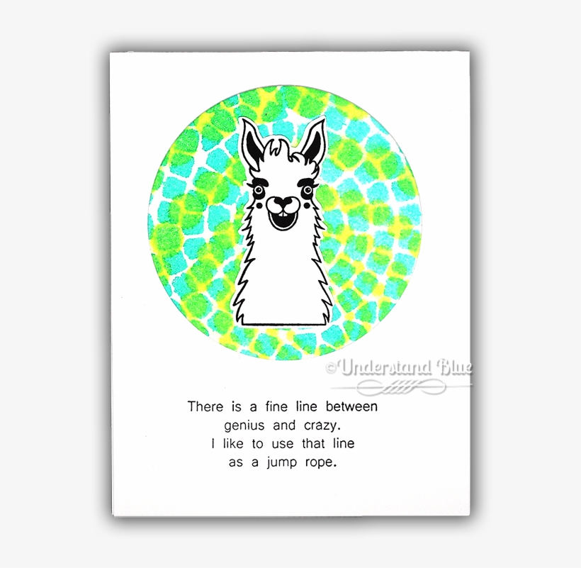Crazy Llama Card By Understand Blue - Llama, transparent png #50780