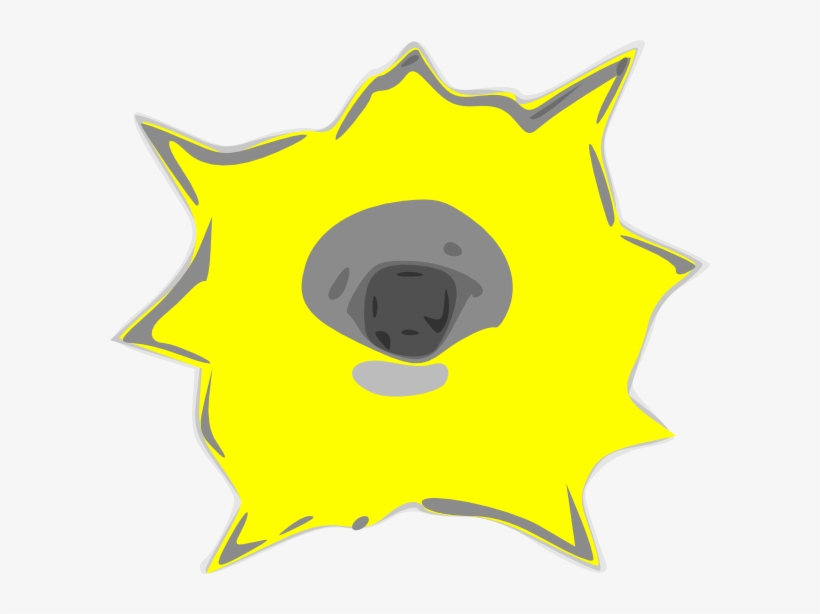 Yellow Bullet Holes Png, transparent png #50825