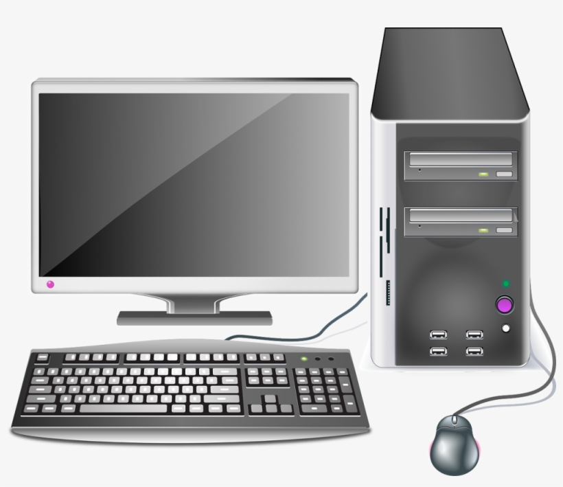 Desktop - Parts Of A Computer Clipart, transparent png #51096