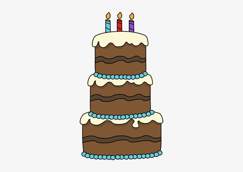 Birthday Cake Drawing - 3 Layer Cake Clipart, transparent png #51247