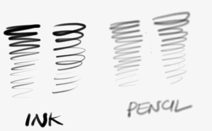 Ink And Pencil Stylus Pressure Tests - Calligraphy, transparent png #51407