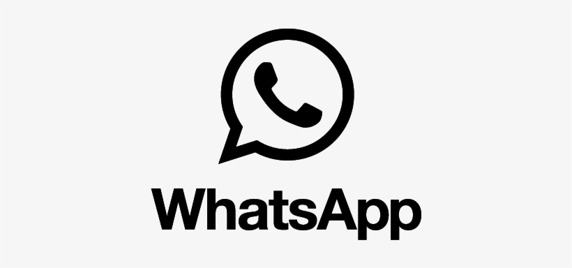 Logo Bw Vertical - Logo Whatsapp Png - Free Transparent PNG Download