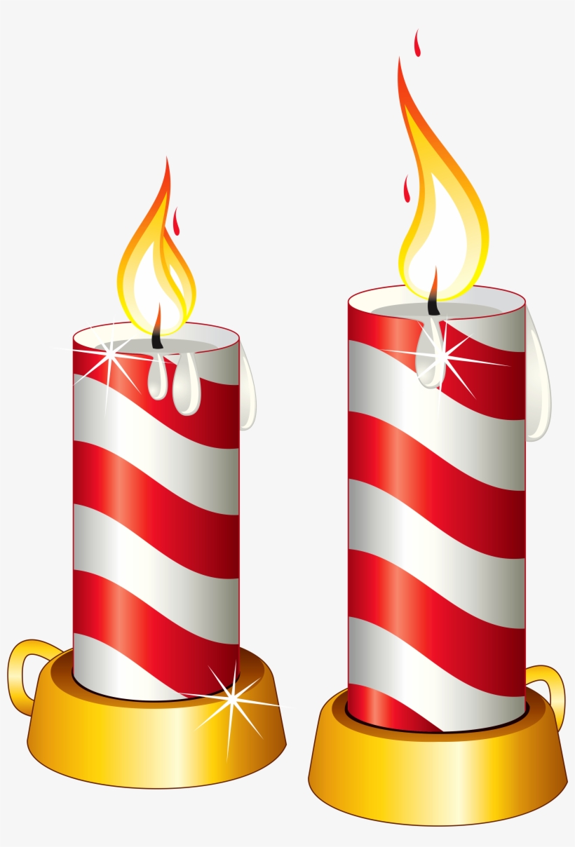 Transparent Christmas Candles Png Clipart - Candles Clipart Transparent Background, transparent png #51682