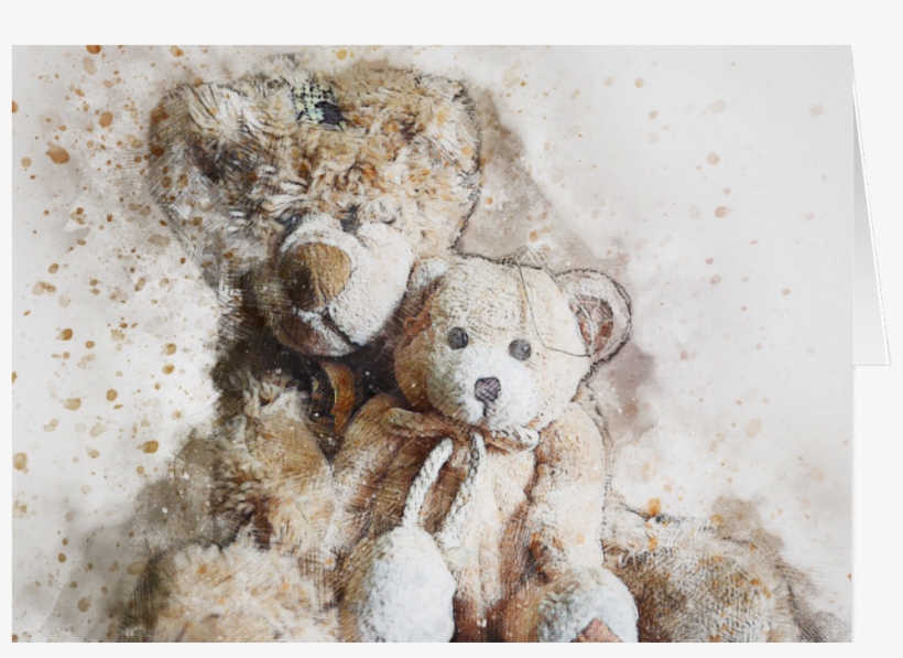 Sweet Brown Teddy Bears Note Card - Teddy Bears Notebook [book], transparent png #52053