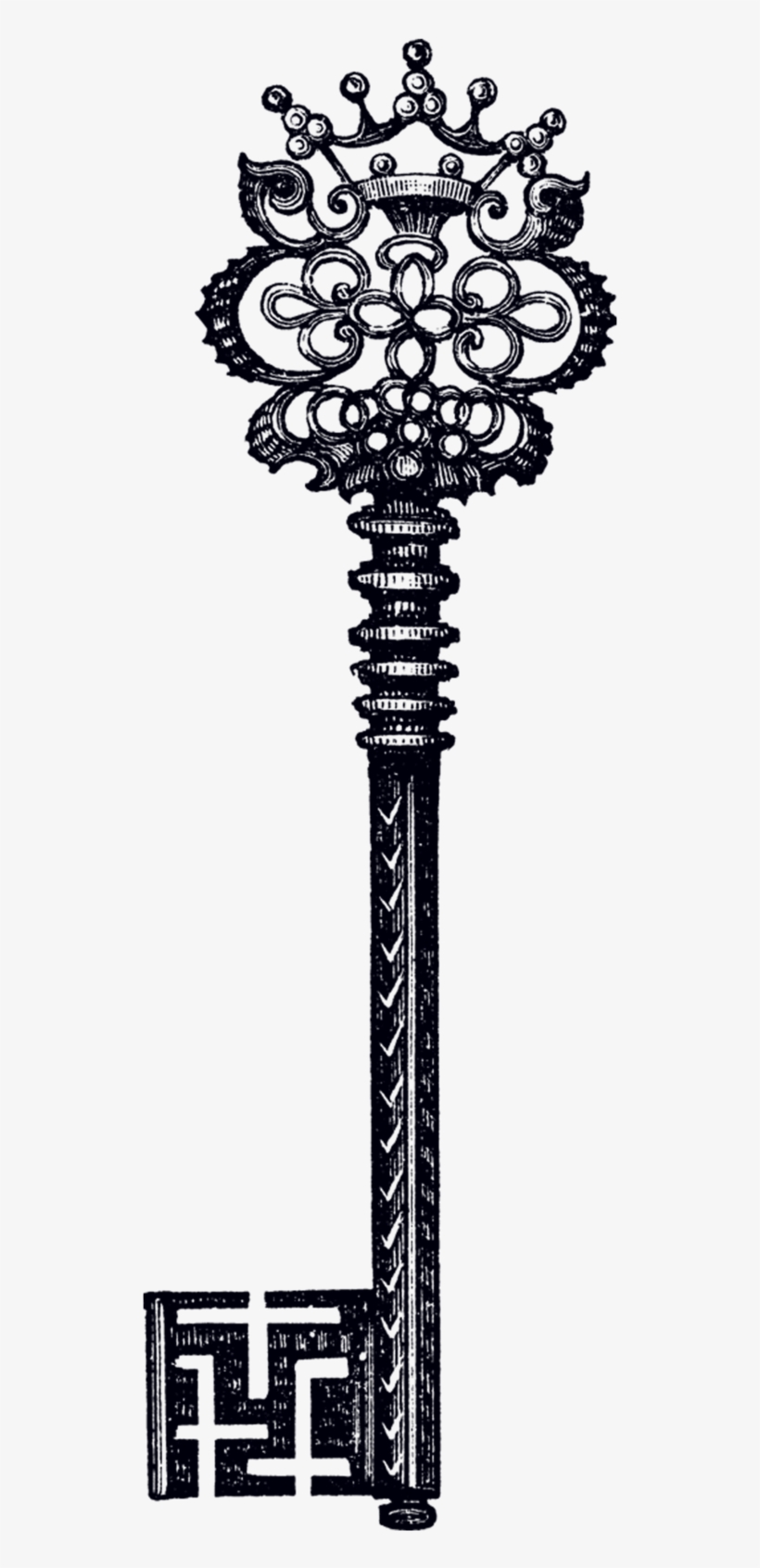 Crown Key - Crown Key Tattoos, transparent png #52079