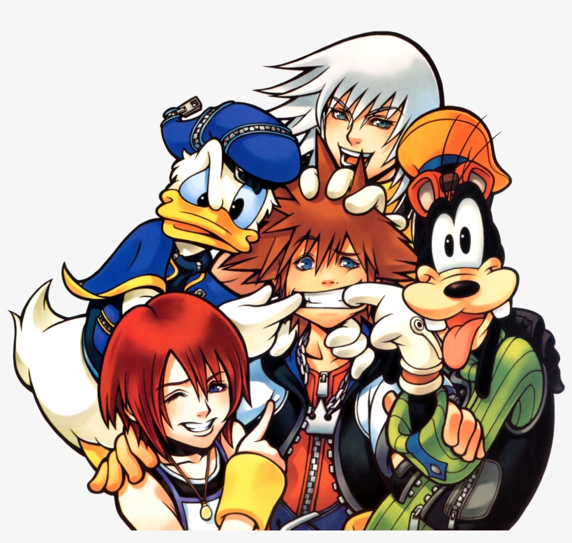 Protagonist Group Kh - Kingdom Hearts Artwork, transparent png #52229