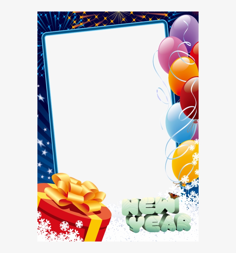 Happy New Year, Nova, Boston, Birthday Cards, Vectors, - Moldura Feliz Aniversário Png, transparent png #52319