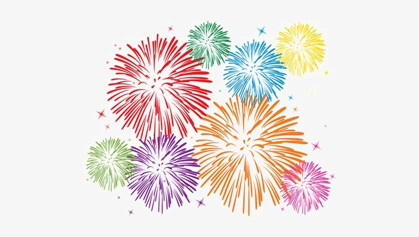 New Year Fireworks Png Photo - Fireworks With White Background, transparent png #52534