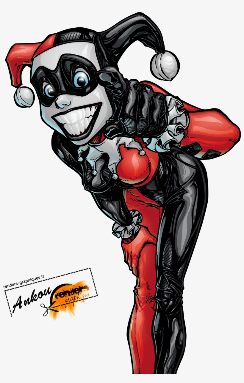 Png Black And White Harley Quinn Clipart Background - Harley Quinn Dc Png, transparent png #52701