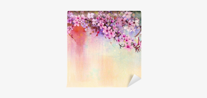 Watercolor Painting Cherry Blossoms - Designart 'watercolor Painting Cherry Blossoms' Painting, transparent png #52835