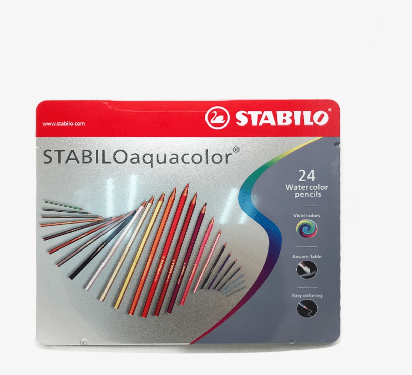 Stabilo Aquacolor Watercolor Pencils - Stabilo Watercolor Pencils, transparent png #52857