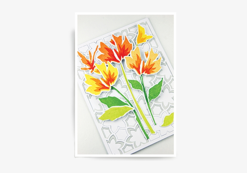 Watercolor Wildflowers Clear Stamp Set - Anthurium, transparent png #53272